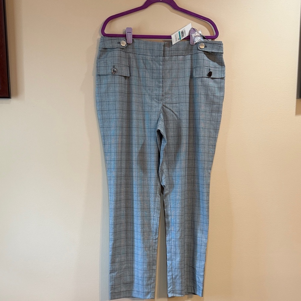 Calvin Klein Collection Gray Straight Leg Pants